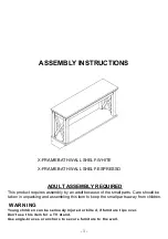 Предварительный просмотр 1 страницы RiverRidge X-FRAME BATH WALL SHELF-WHITE Assembly Instructions Manual