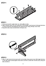 Предварительный просмотр 4 страницы RiverRidge X-FRAME BATH WALL SHELF-WHITE Assembly Instructions Manual