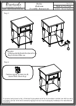 Preview for 2 page of Riverside Furniture 15268 Assembly Instructions