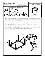 Riverside Furniture 34809 Assembly Instructions preview