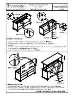 Preview for 2 page of Riverside Furniture 65245 Assembly Instructions