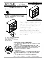 Preview for 1 page of Riverside Furniture Falls Creek Entertainment 16146 Assembly Instructions