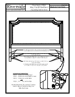 Предварительный просмотр 2 страницы Riverside Furniture Huntleigh 10280 Assembly Instructions