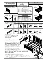 Riverside Furniture Juniper Bedroom Assembly Instructions preview