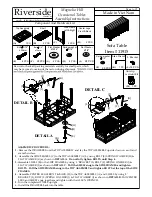 Preview for 1 page of Riverside Furniture Magnolia Hill 11915 Assembly Instructions