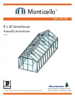 Preview for 1 page of Riverstone Networks Monticello 8x20 Assembly Instructions Manual