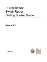 Riverstone Networks RS 8000 Getting Started Manual предпросмотр