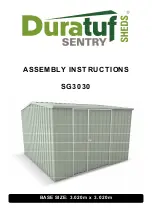 Riviera Duratuf SENTRY SHEDS SG3030 Assembly Instructions Manual preview