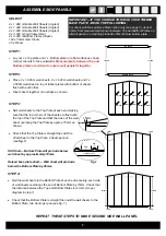 Предварительный просмотр 8 страницы Riviera Duratuf SENTRY SHEDS SG3030 Assembly Instructions Manual