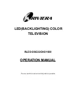 Preview for 1 page of Riviera RLED-DSG32CHD1000 Operation Manual