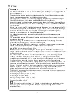 Preview for 3 page of Riviera RLED-DSG32CHD1000 Operation Manual