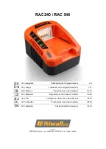 Предварительный просмотр 1 страницы Riwall PRO RAC 240 Original Instructions Manual