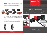 Rixen & Kaul Klickfix Racktime Vario Quick Start Manual предпросмотр