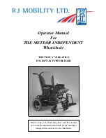 RJ Mobility THE METEOR INDEPENDENT Operator'S Manual preview