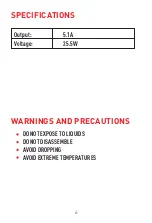 Preview for 6 page of RJ Power REV-CC3000 User Manual