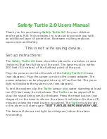 Preview for 2 page of RJE Technologies Safety Turtle 2.0 User Manual