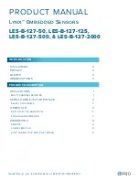 Предварительный просмотр 3 страницы RJG Lynx LES-B-127-125 Product Manual