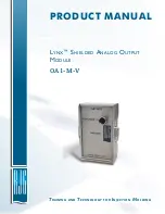 RJG Lynx OA1-M-V Product Manual preview