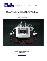 RJL systems QUANTUM V SEGMENTAL BIA User Manual preview