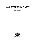 Preview for 1 page of RJM Mastermind GT User Manual