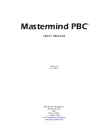 Preview for 3 page of RJM mastermind pbc User Manual