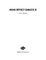 RJM MINI EFFECT GIMZO X User Manual предпросмотр