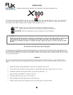 Предварительный просмотр 2 страницы RJX Hobby x800 ep Instructions Manual