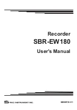 RKC INSTRUMENT SBR-EW180 User Manual preview