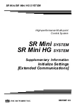 RKC INSTRUMENT SR Mini HG Supplementary Information preview