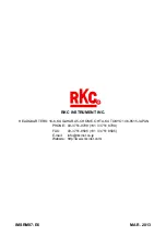 Preview for 40 page of RKC INSTRUMENT SR Mini HG Supplementary Information