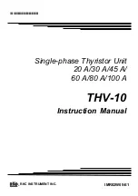 RKC INSTRUMENT THV-10 Instruction Manual предпросмотр