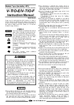 Предварительный просмотр 1 страницы RKC INSTRUMENT V-TIO-E Instruction Manual