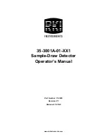 Preview for 1 page of RKI Instruments 35-3001A-01 1 Series Operator'S Manual