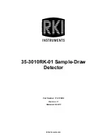 RKI Instruments 35-3010RK-01 Manual preview