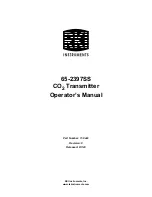 Preview for 1 page of RKI Instruments 65-2397SS Operator'S Manual