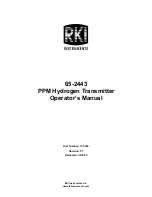 RKI Instruments 65-2443 Operator'S Manual preview