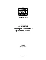 Предварительный просмотр 1 страницы RKI Instruments 65-2462RK Operator'S Manual