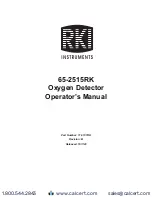 Preview for 1 page of RKI Instruments 65-2515RK Operator'S Manual