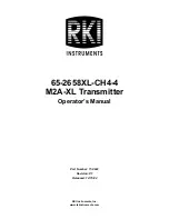 Предварительный просмотр 1 страницы RKI Instruments 65-2658XL-CH4-4 Operator'S Manual