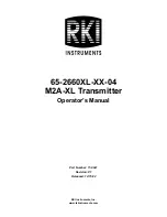 Preview for 1 page of RKI Instruments 65-2660RK-01-04 Operator'S Manual