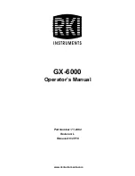 Preview for 1 page of RKI Instruments 72-6AAX-C Operator'S Manual