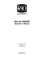 RKI Instruments AirLink 6940XP Operator'S Manual preview