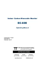 Preview for 1 page of RKI Instruments EC-600 Operating Manual