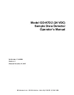 RKI Instruments GD-K7D2 Operator'S Manual preview