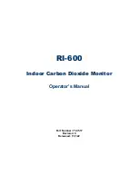 RKI Instruments RI-600 Operator'S Manual preview