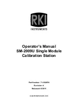 RKI Instruments SM-2009U Operator'S Manual preview