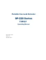 Preview for 1 page of RKI Instruments SP-220 TYPE F Operating Manual