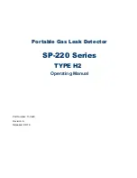 RKI Instruments SP-220 TYPEH2 Operating Manual preview