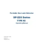 Preview for 1 page of RKI Instruments SP-220 TYPEH2 Operating Manual