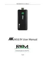 RKM MK 802 IV LE User Manual предпросмотр